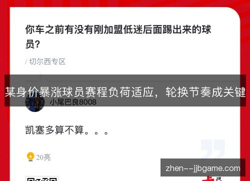 某身价暴涨球员赛程负荷适应，轮换节奏成关键